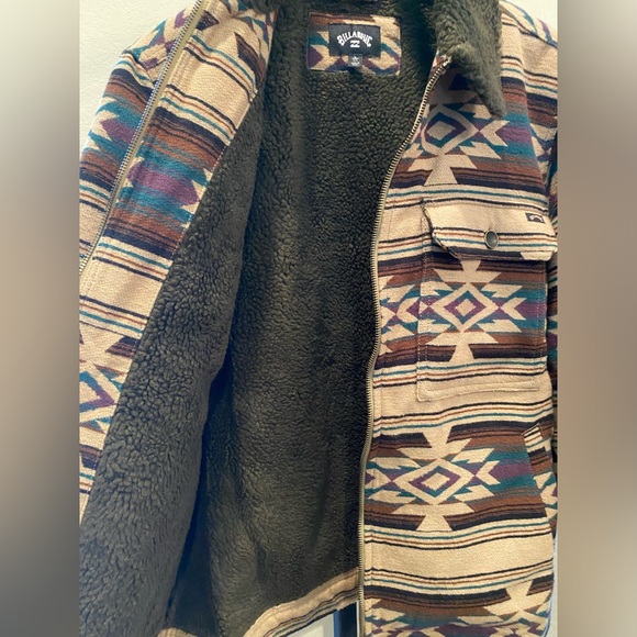 NEW Billabong Barlow Sherpa Jacket Mens Large - Picture 6 of 11